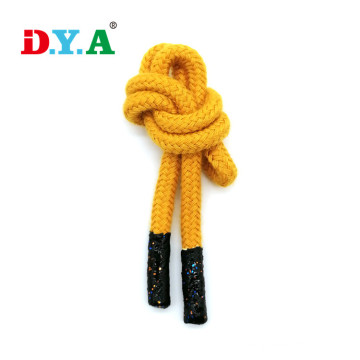 5mm Silicone Tip Color Cotton Braided Rope